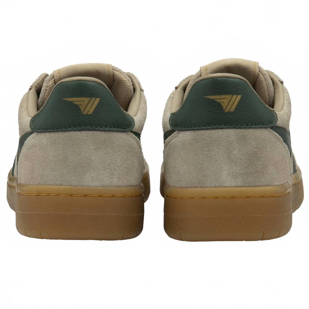 NEW GOLA women's hawk suede '86 sneaker in bone/evergreen/gum - Picture 3 of 5